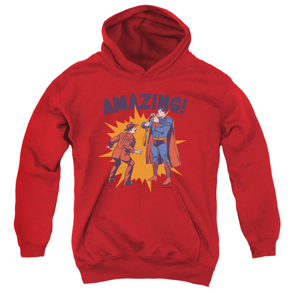 Superman Amazing Kids Youth Hoodie Red