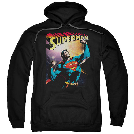 Superman Victory Mens Hoodie Black