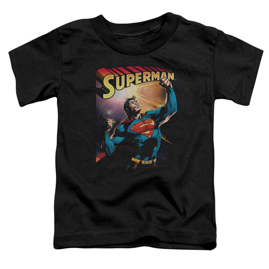 Superman Victory Toddler Kids Youth T Shirt Black