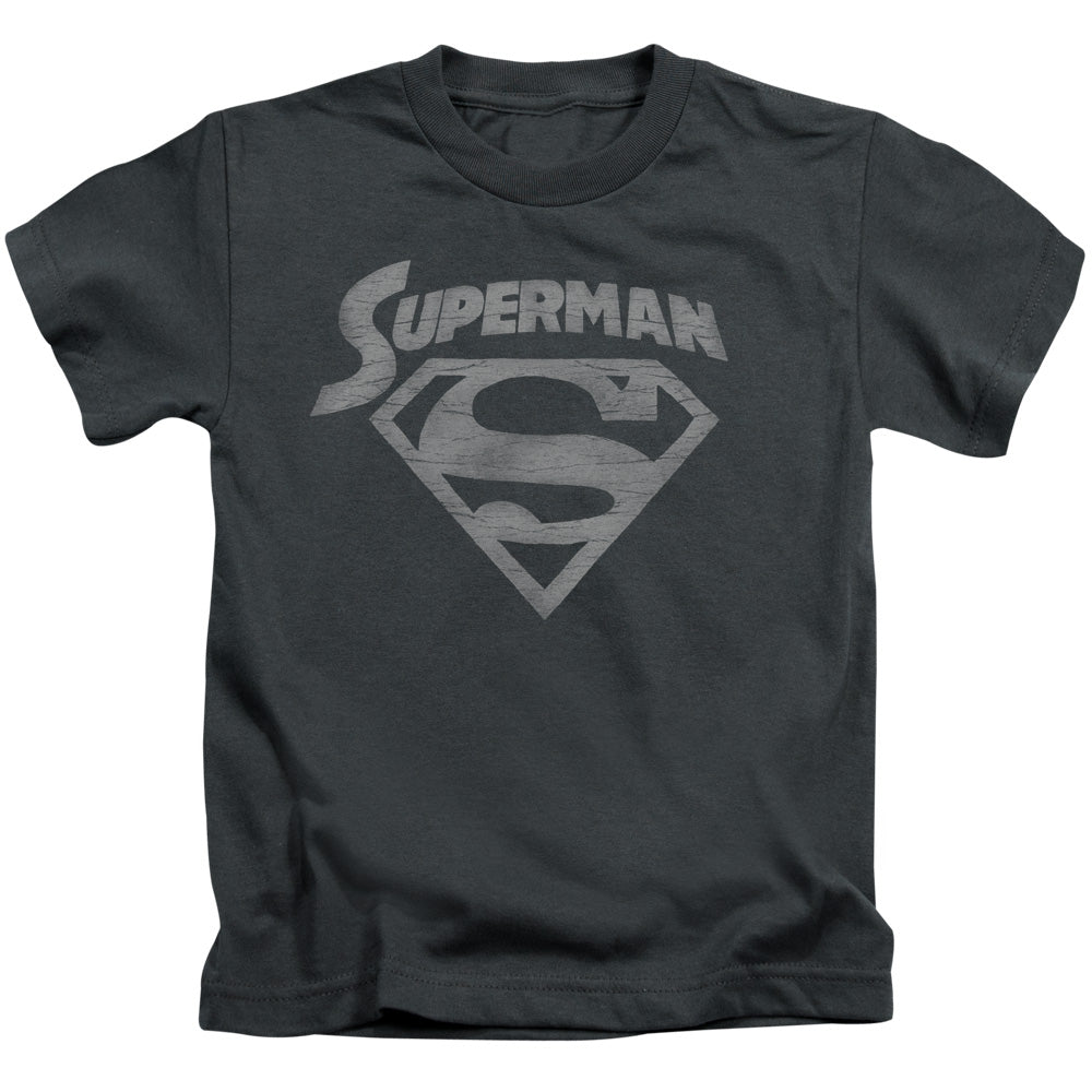 Superman Super Arch Juvenile Kids Youth T Shirt Charcoal