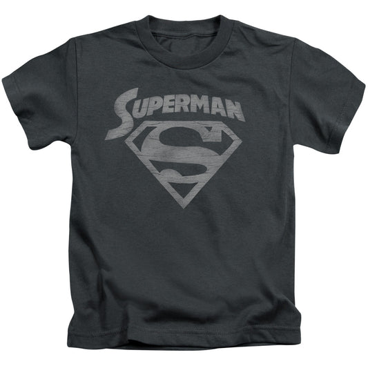 Superman Super Arch Juvenile Kids Youth T Shirt Charcoal