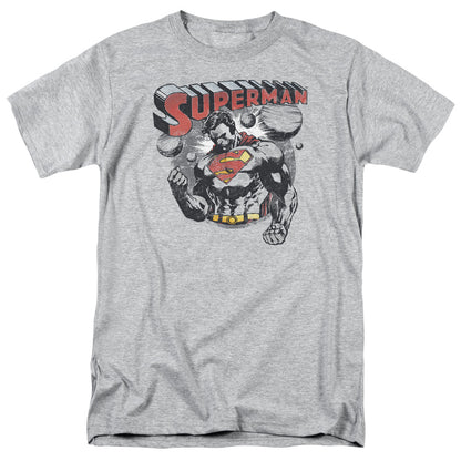 Superman Super Ko Mens T Shirt Athletic Heather