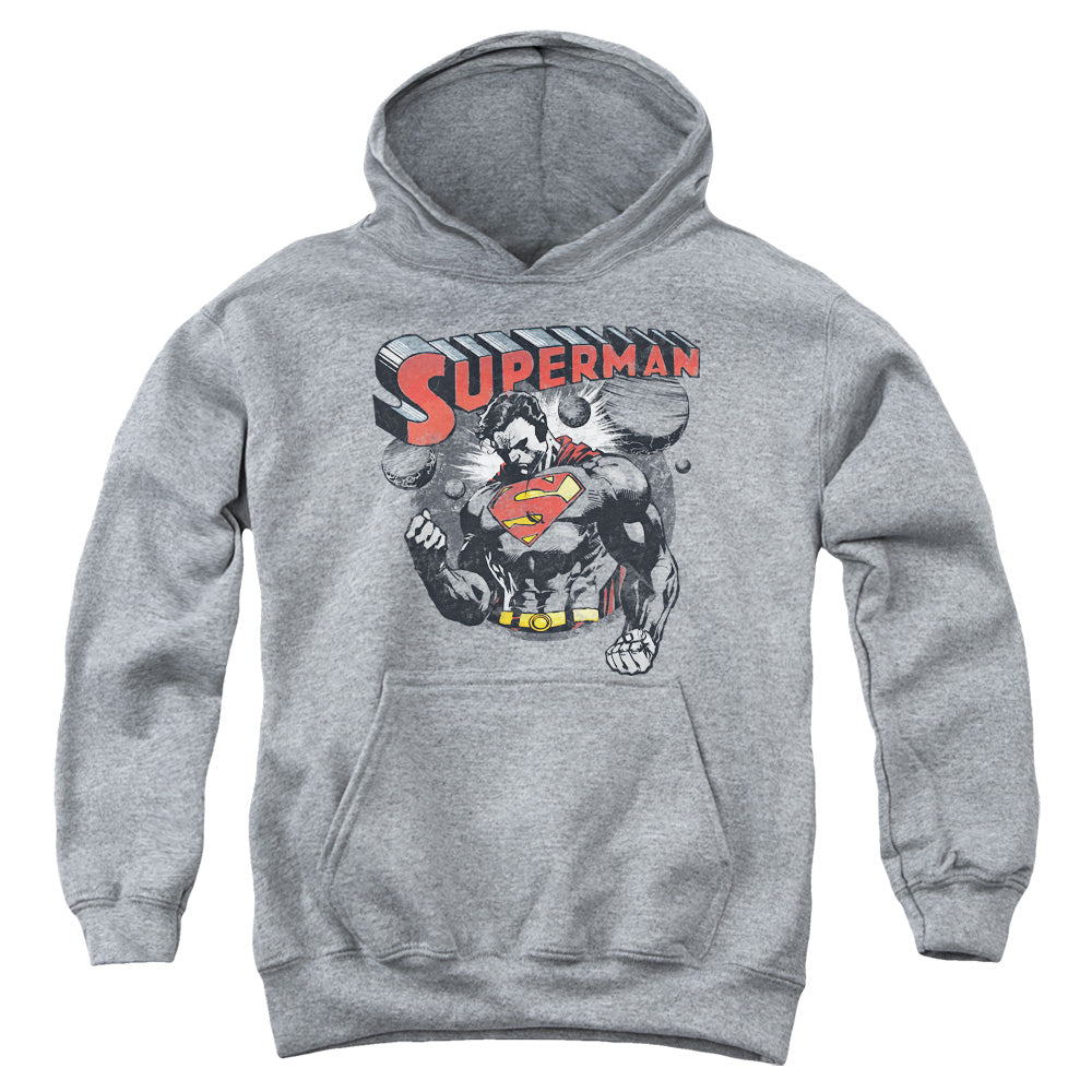 Superman Super Ko Kids Youth Hoodie Heather