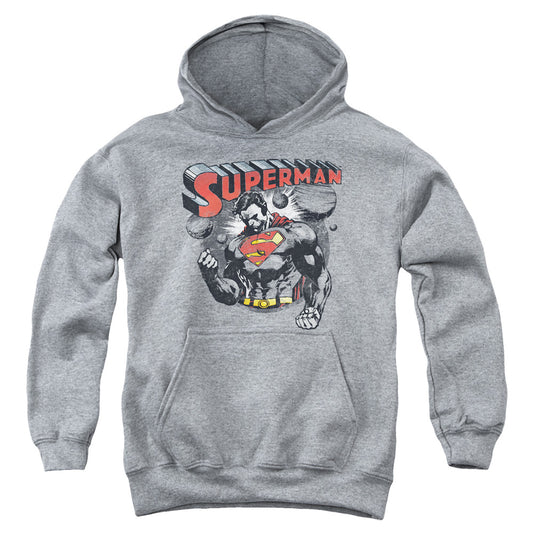 Superman Super Ko Kids Youth Hoodie Heather