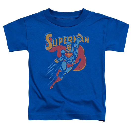 Superman Life Like Action Toddler Kids Youth T Shirt Royal Blue