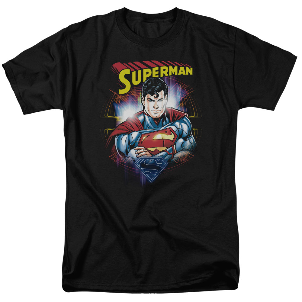 Superman Glam Mens T Shirt Black