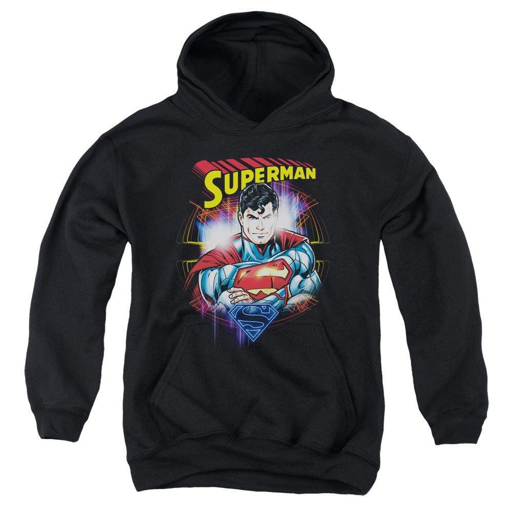 Superman Glam Kids Youth Hoodie Black