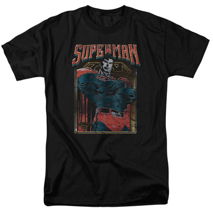 Superman Head Bang Mens T Shirt Black