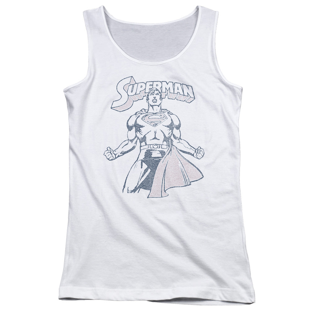 Superman Get Some Womens Tank Top Shirt White