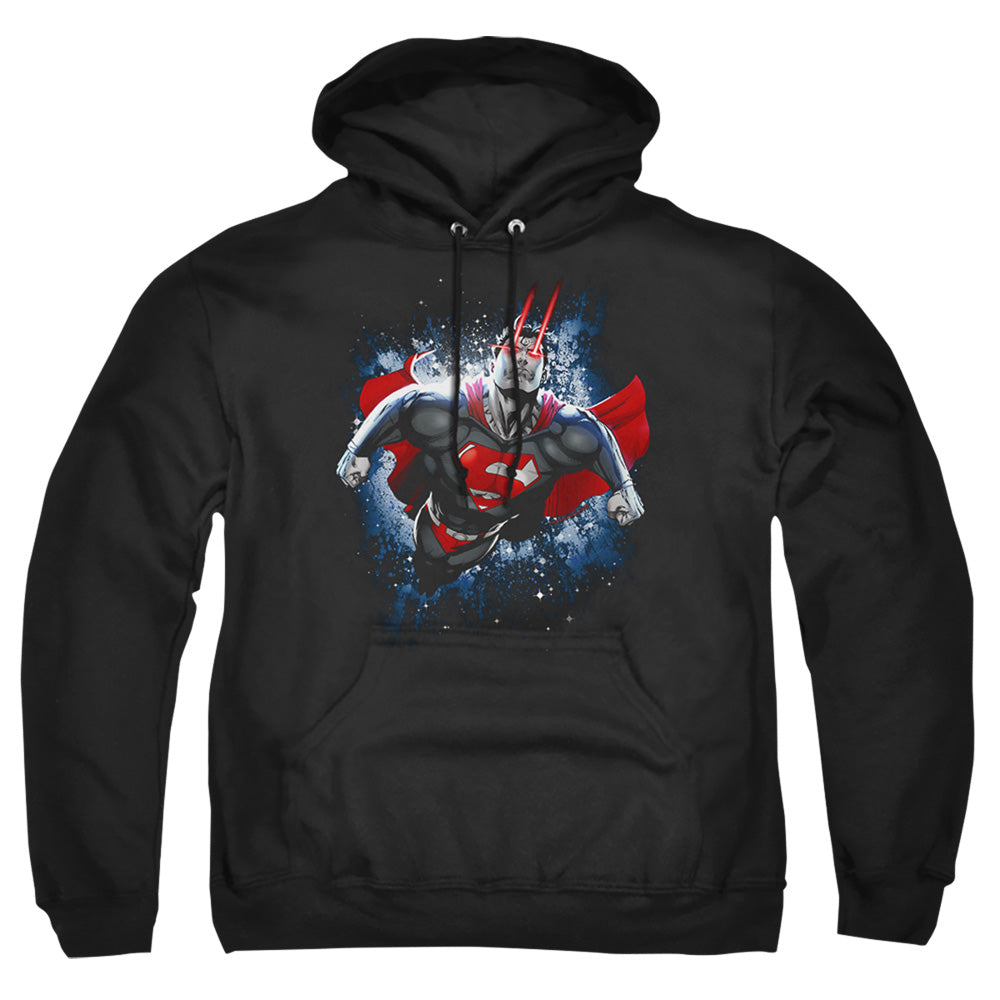 Superman Stardust Mens Hoodie Black