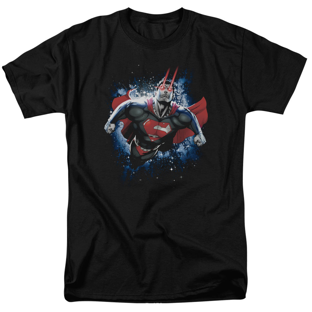 Superman Stardust Mens T Shirt Black