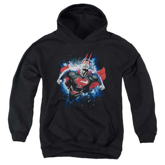 Superman Stardust Kids Youth Hoodie Black