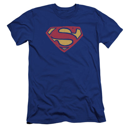 Superman Super Rough Premium Bella Canvas Slim Fit Mens T Shirt Royal Blue