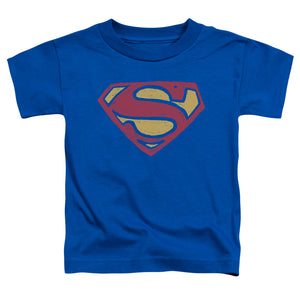 Superman Super Rough Toddler Kids Youth T Shirt Royal Blue