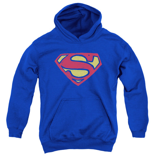 Superman Super Rough Kids Youth Hoodie Royal