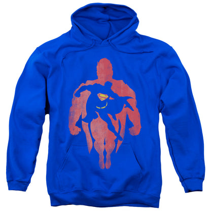 Superman Super Knockout Mens Hoodie Royal Blue