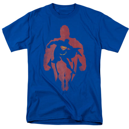 Superman Super Knockout Mens T Shirt Royal Blue