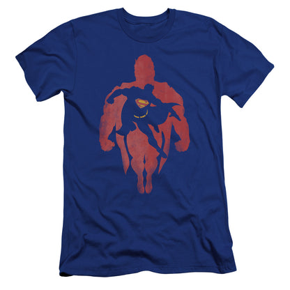 Superman Super Knockout Premium Bella Canvas Slim Fit Mens T Shirt Royal Blue