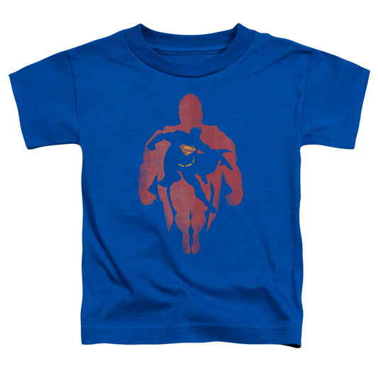 Superman Super Knockout Toddler Kids Youth T Shirt Royal Blue