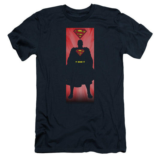 Superman Block Slim Fit Mens T Shirt Navy