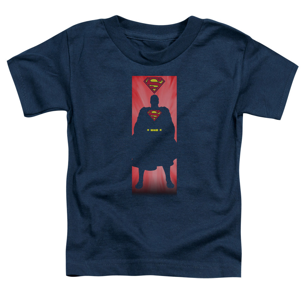 Superman Block Toddler Kids Youth T Shirt Navy