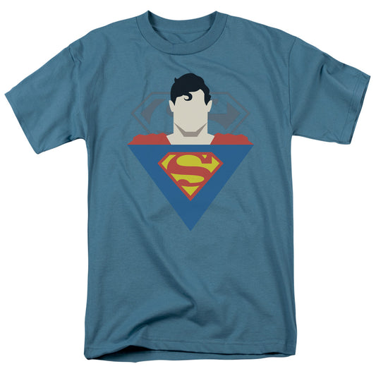 Superman Simple Supes Mens T Shirt Slate