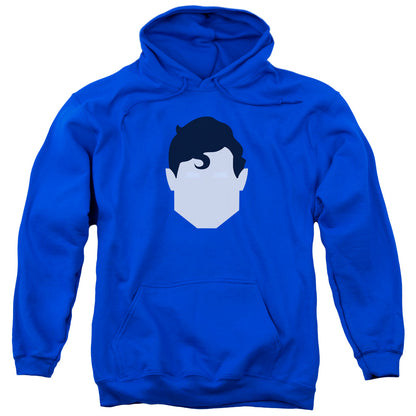 Superman Supes Head Mens Hoodie Royal Blue