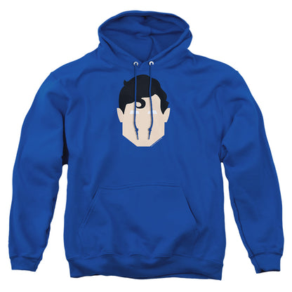 Superman Supes Head Mens Hoodie Royal Blue