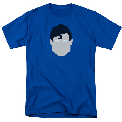 Superman Supes Head Mens T Shirt Royal Blue