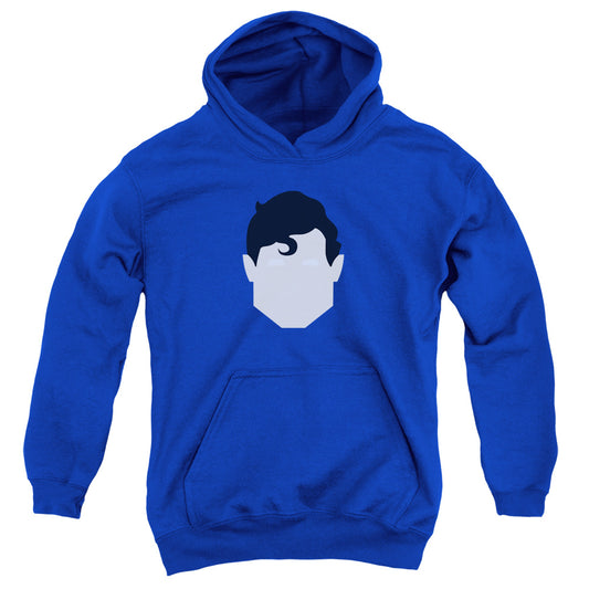 Superman Supes Head Kids Youth Hoodie Royal