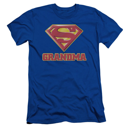 Superman Super Grandma Slim Fit Mens T Shirt Royal Blue