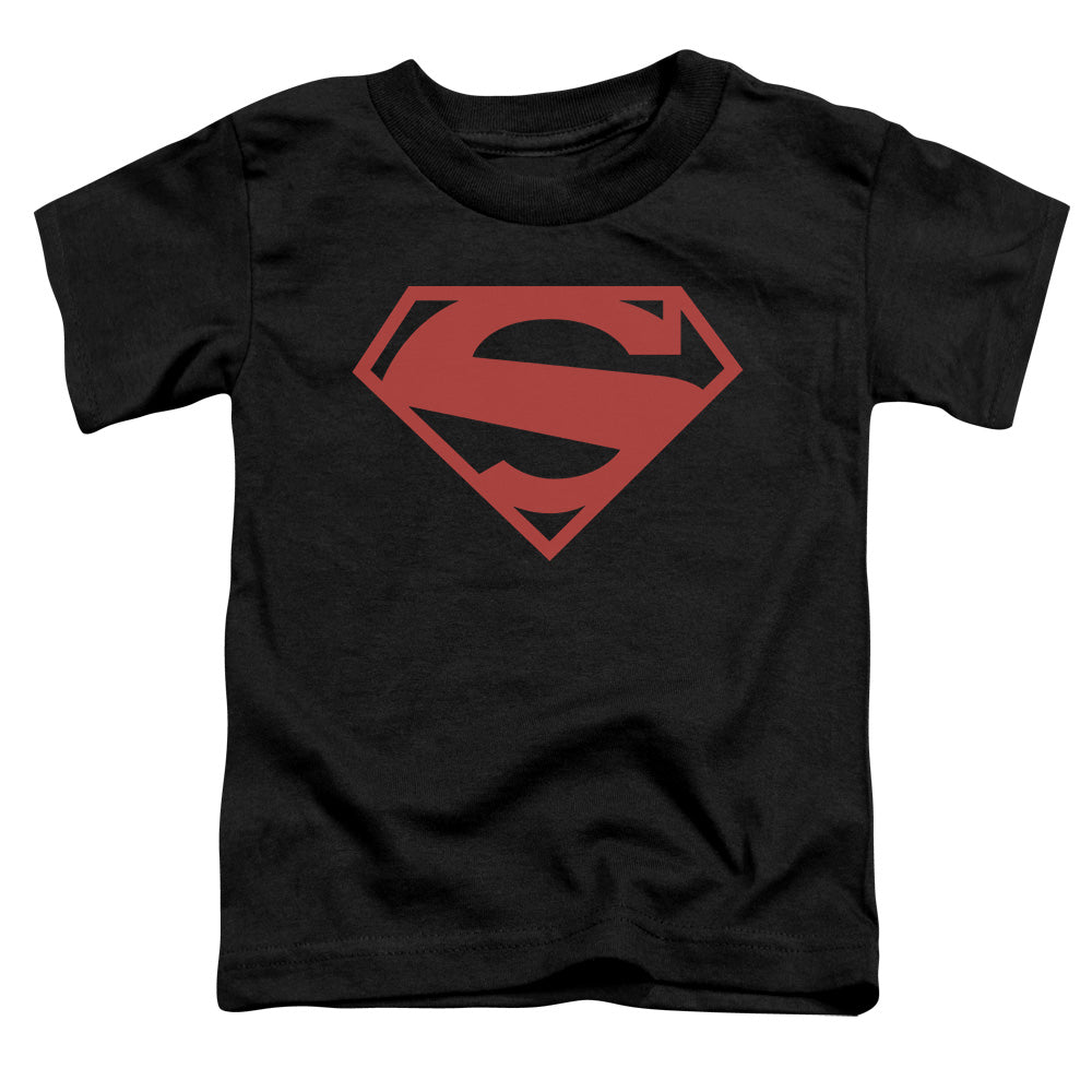 Superman 52 Red Block Toddler Kids Youth T Shirt Black