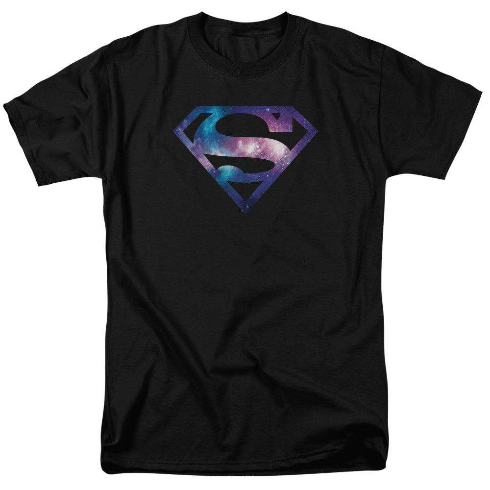 Superman Galaxy Shield Mens T Shirt Black