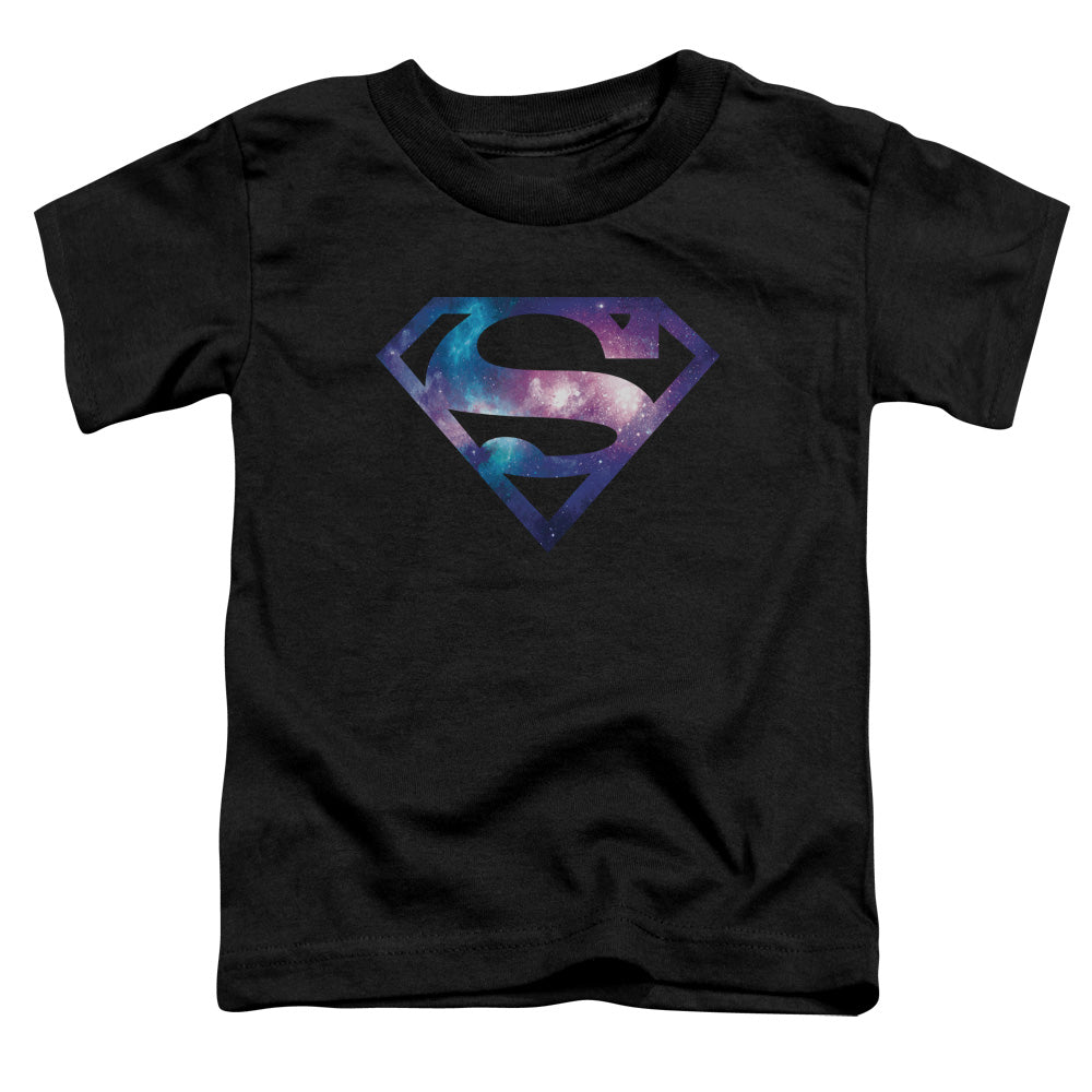 Superman Galaxy Shield Toddler Kids Youth T Shirt Black