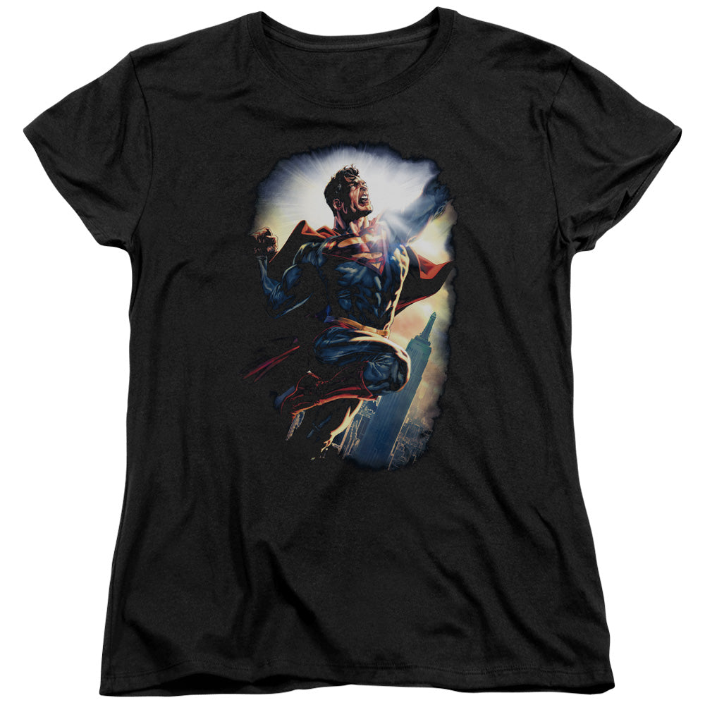 Superman Ck Superstar Womens T Shirt Black