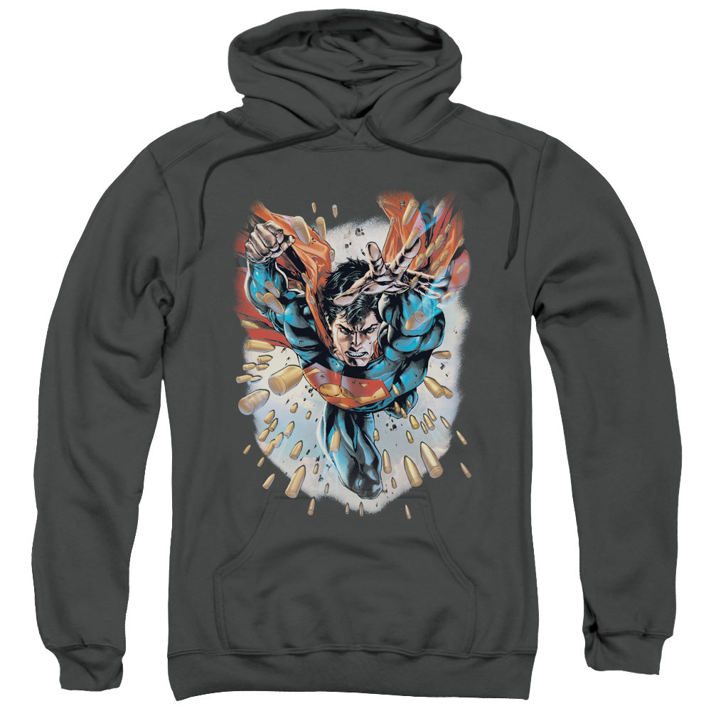 Superman Within My Grasp Mens Hoodie Charcoal