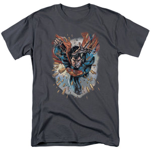 Superman Within My Grasp Mens T Shirt Charcoal