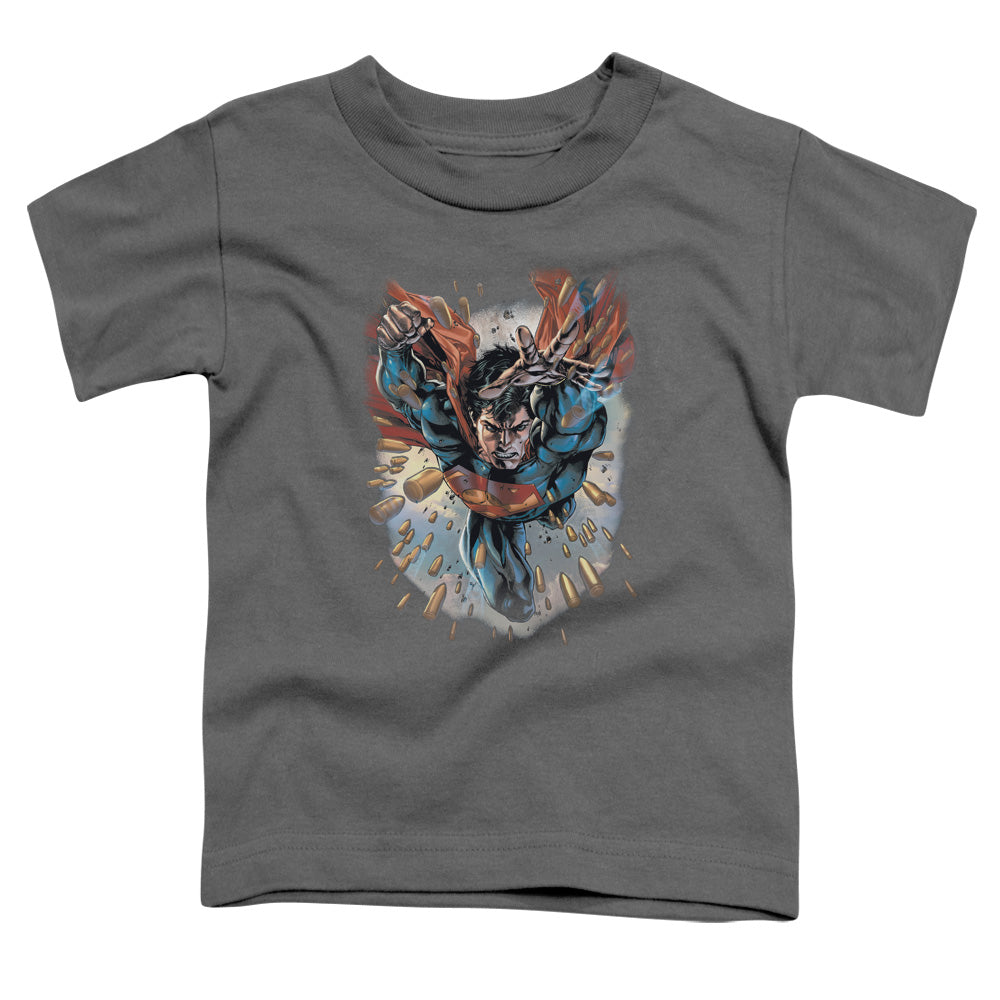 Superman Within My Grasp Toddler Kids Youth T Shirt Charcoal