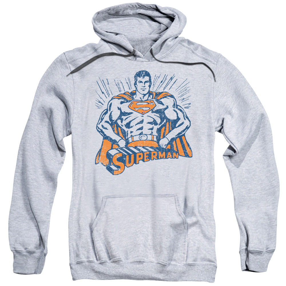 Superman Vintage Stance Mens Hoodie Athletic Heather