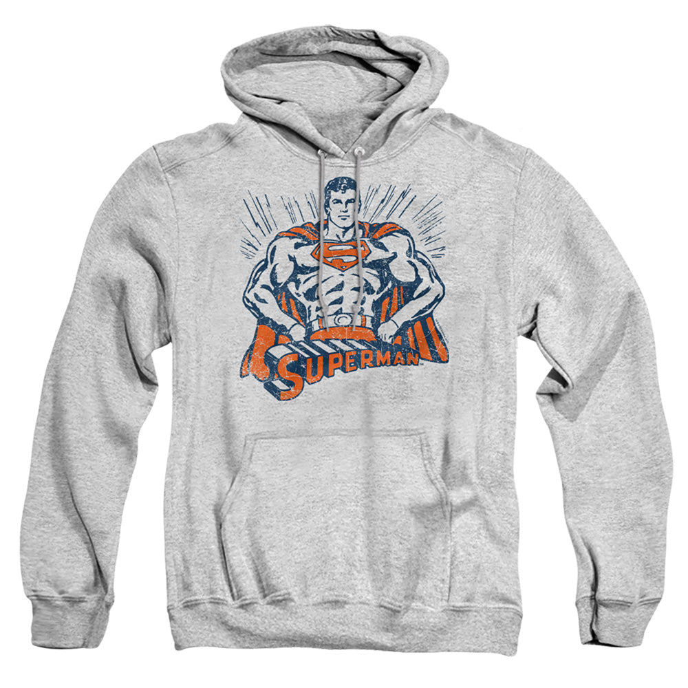 Superman Vintage Stance Mens Hoodie Athletic Heather