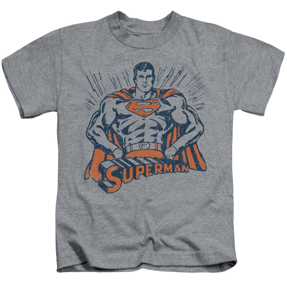 Superman Vintage Stance Juvenile Kids Youth T Shirt Athletic Heather