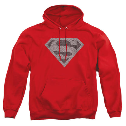 Superman Elephant Shield Mens Hoodie Red