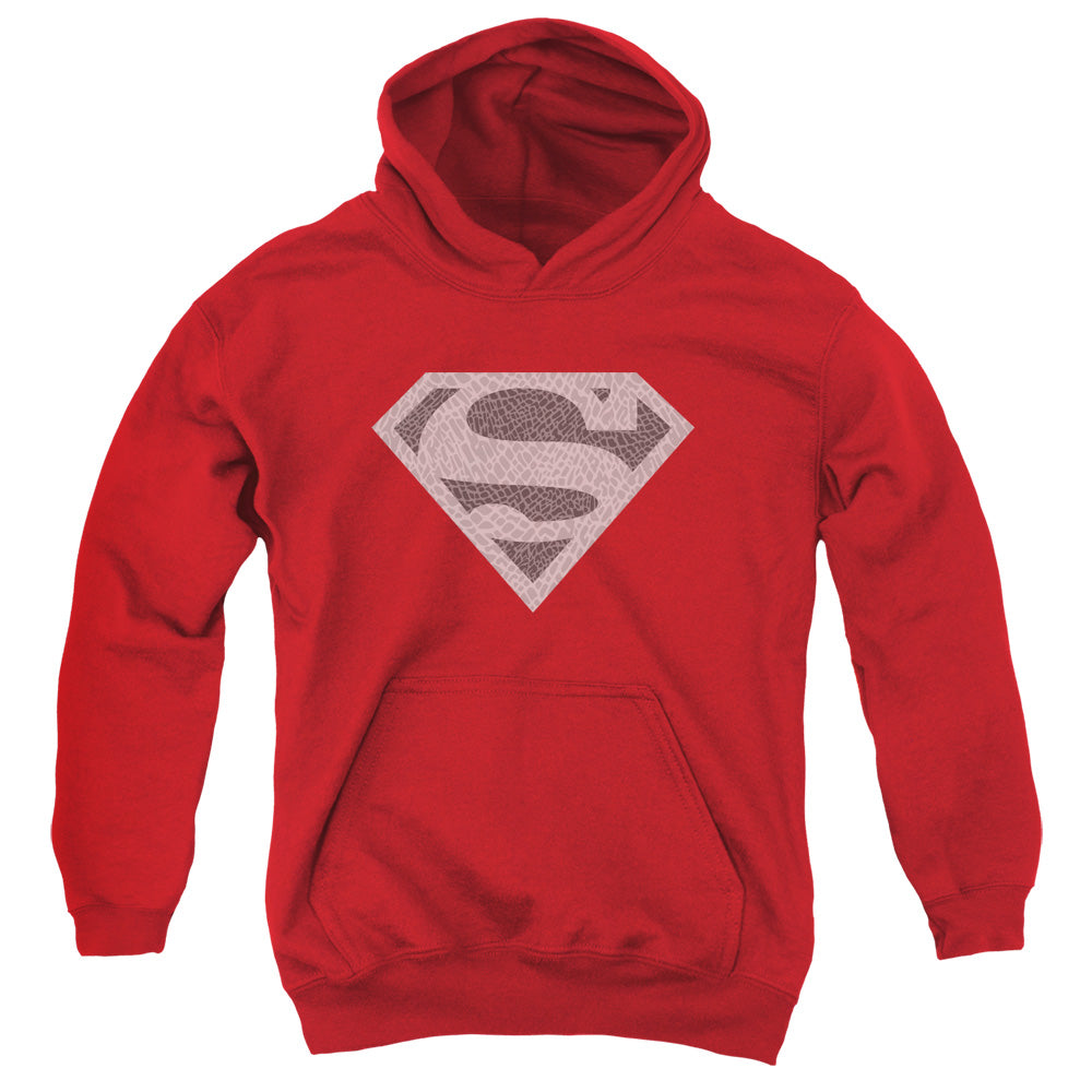 Superman Elephant Shield Kids Youth Hoodie Red