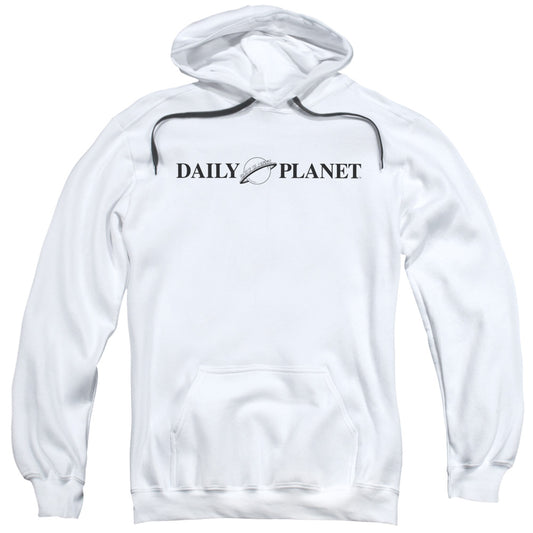 Superman Daily Planet Logo Mens Hoodie White