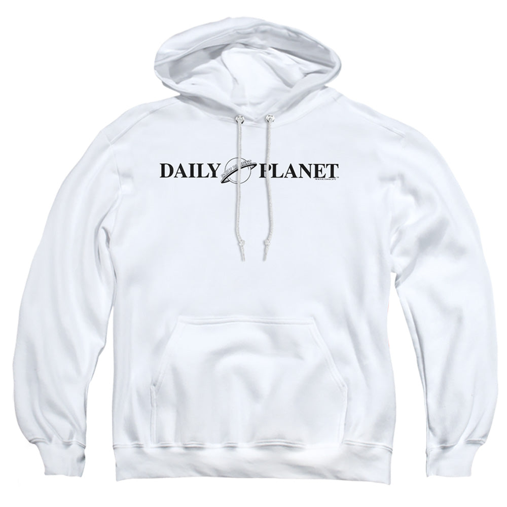 Superman Daily Planet Logo Mens Hoodie White