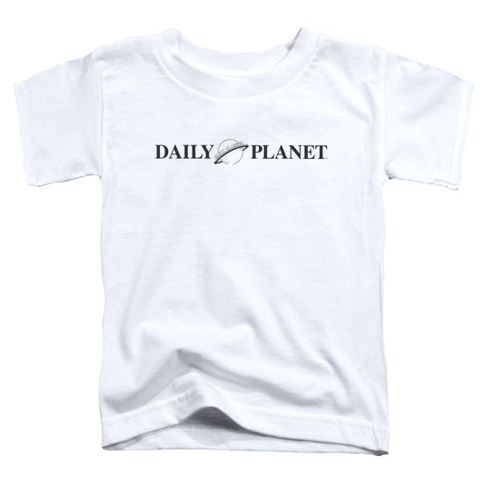 Superman Daily Planet Logo Toddler Kids Youth T Shirt White