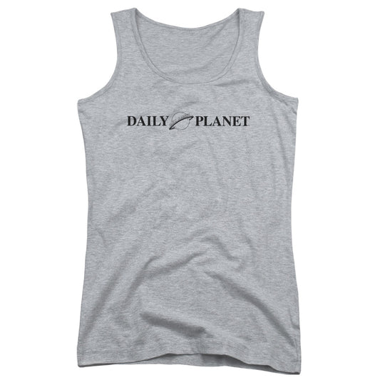 Superman Daily Planet Logo Womens Tank Top Shirt Athletic Heather