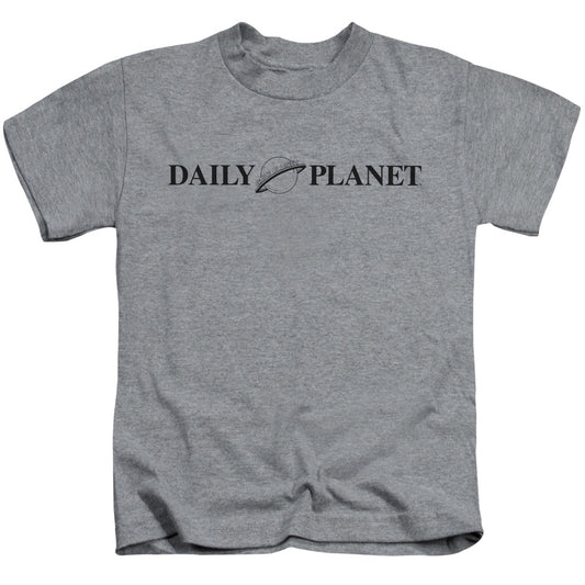 Superman Daily Planet Logo Juvenile Kids Youth T Shirt Athletic Heather