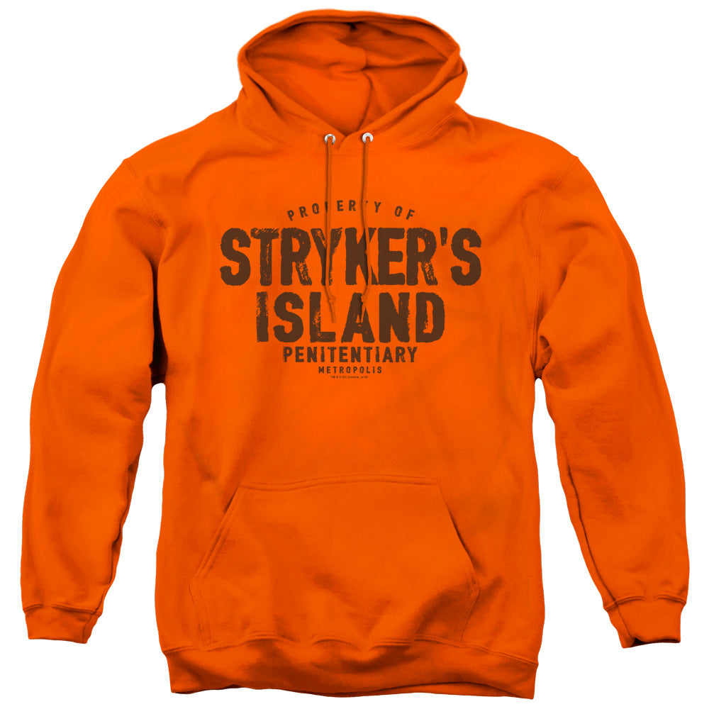 Superman Strykers Island Mens Hoodie Orange