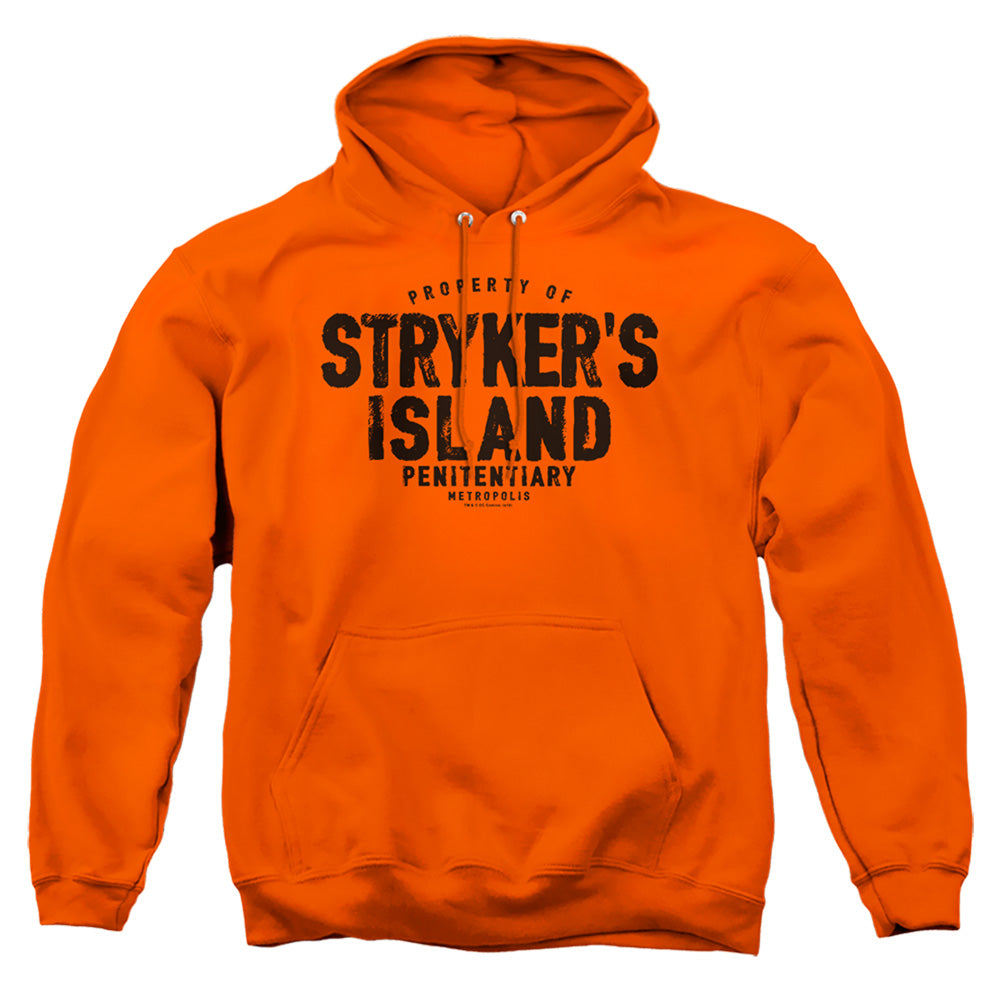 Superman Strykers Island Mens Hoodie Orange